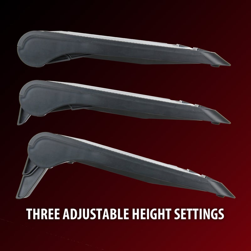 ENHANCE Gaming Laptop Cooling Pad Stand with LED Cooler Fans , Adjustable Height , & Dual USB Port for 17 inch Laptops - 5 Ultra Quiet High Performance Fans 2630 RPM & Built-In Bumpers - Red - Image 5