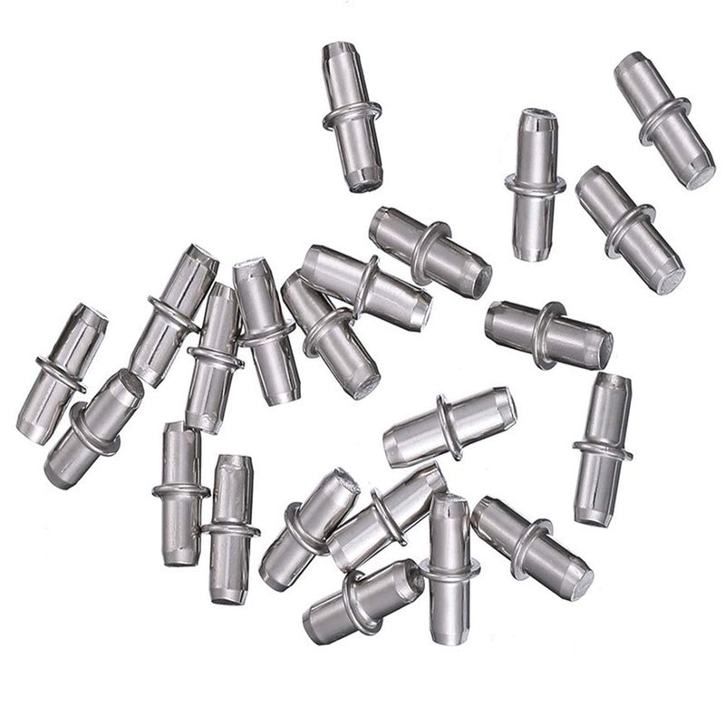 Axe Sickle 120 Pcs Shelf Pins 5mm Shelf Holder Support Pins Made from Nickel Plated Metal Material Shelf Pegs are Sturdy and Durable for Furniture Shelves Bracket. - Image 3