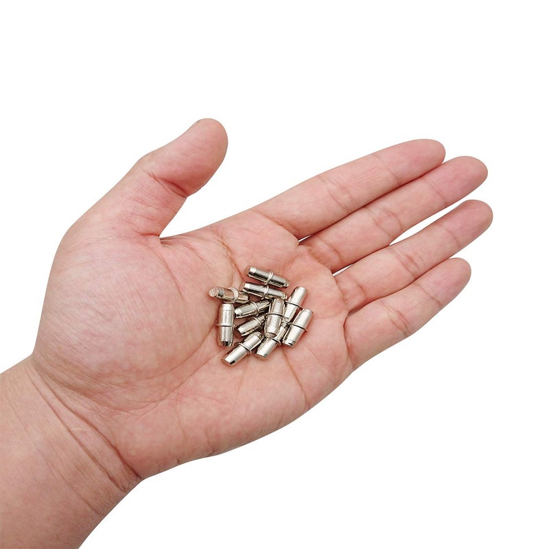 Axe Sickle 120 Pcs Shelf Pins 5mm Shelf Holder Support Pins Made from Nickel Plated Metal Material Shelf Pegs are Sturdy and Durable for Furniture Shelves Bracket. - Image 4