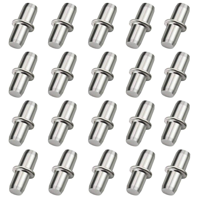 Axe Sickle 120 Pcs Shelf Pins 5mm Shelf Holder Support Pins Made from Nickel Plated Metal Material Shelf Pegs are Sturdy and Durable for Furniture Shelves Bracket. - Image 1