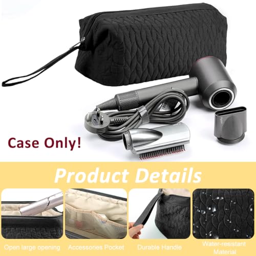 MAYCREATE® Airwrap Travel Case for Dyson/Shark Flexstyle, Travel Pouch Compatible with Dyson Airwrap/Shark Flexstyle for Shark Hair Dryer Curling Iron, Black - Image 4
