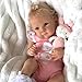 KOKOMANDY Realistic Reborn Baby Dolls 18 Inch Reborn Newborn Girl Real Life Cute Silicone Baby Doll with Blonde Hair Soft Weighted Babies Toddler Kids Birthday Toy Age 5 Girls Gifts - Image 2