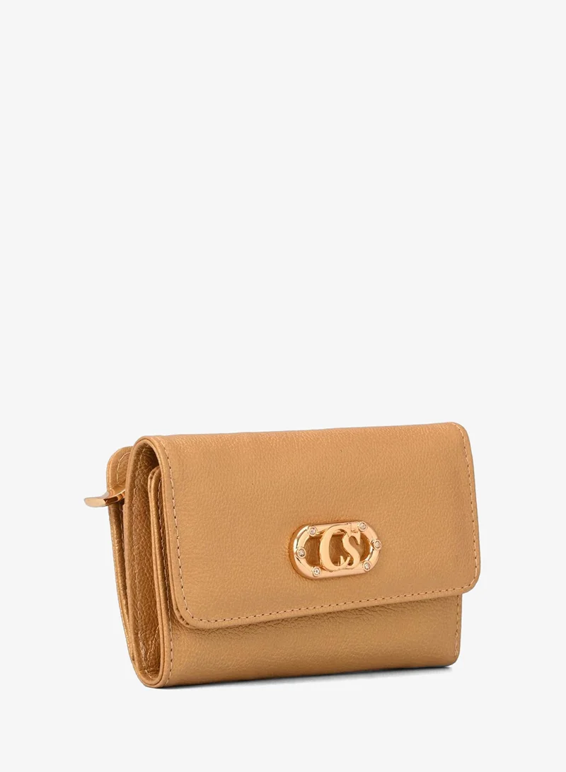 CS Wallet with Gold Crystals
