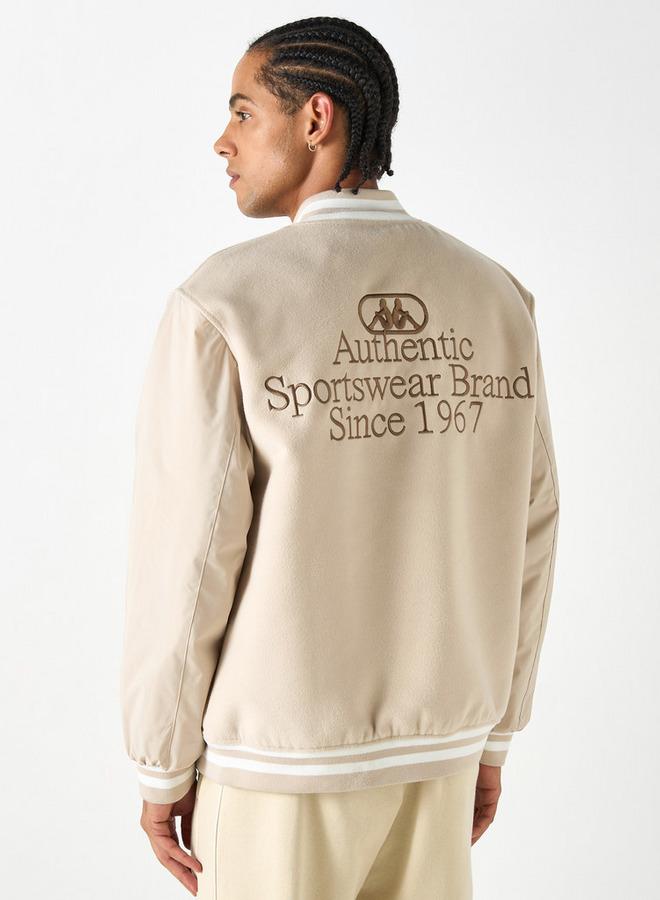 كابا جاكيت فارستي بشعار منقوش وأزرار إغلاق من كابا - Image 3