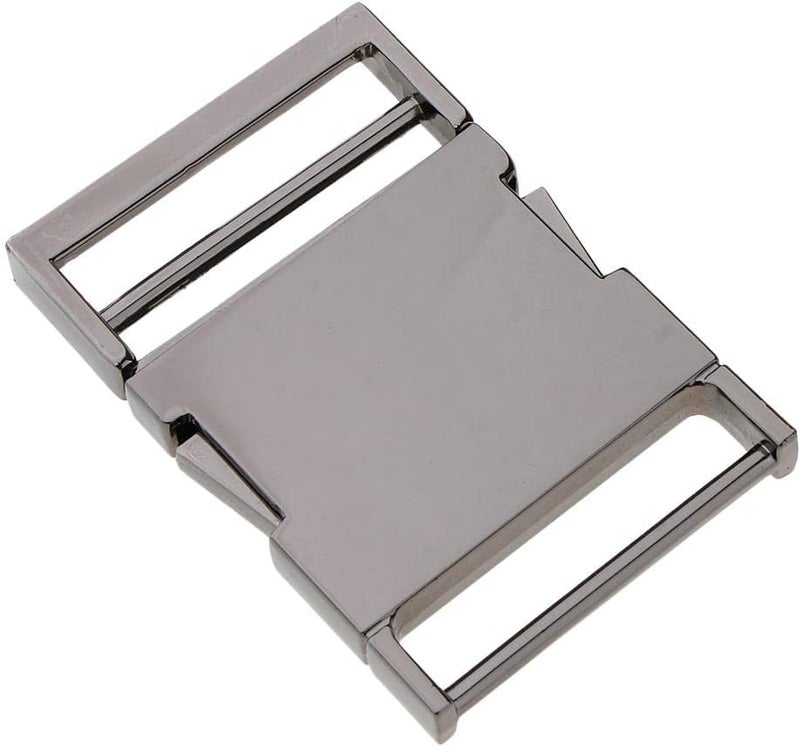 كلاراكو مشبك معدني لحزام حقيبة من نسيج منسوج، مقاسات 19/25/38 مم - رمادي وأسود، قطر داخلي 38 مم - Image 5