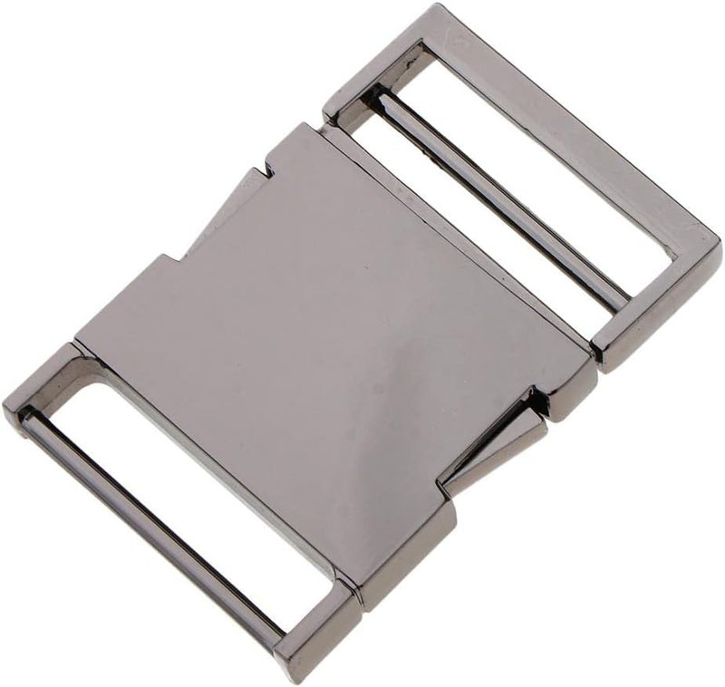 كلاراكو مشبك معدني لحزام حقيبة من نسيج منسوج، مقاسات 19/25/38 مم - رمادي وأسود، قطر داخلي 38 مم - Image 4