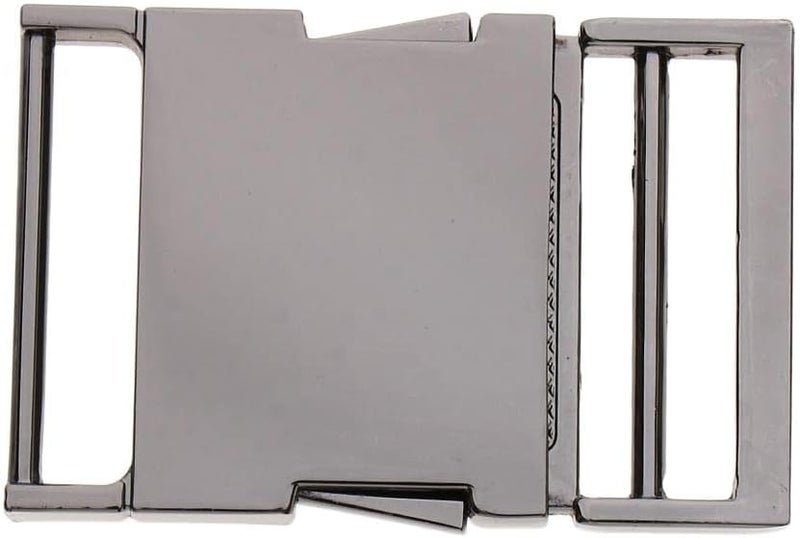 كلاراكو مشبك معدني لحزام حقيبة من نسيج منسوج، مقاسات 19/25/38 مم - رمادي وأسود، قطر داخلي 38 مم - Image 3