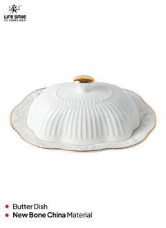 Life Smile LIFE SMILE Candy Bowl with Lid - Covered Sugar Bowl | Serving Dish and Food Storage Container, Perfect for Chocolate Jars, Home, Office, and Gift Use  - Image 2