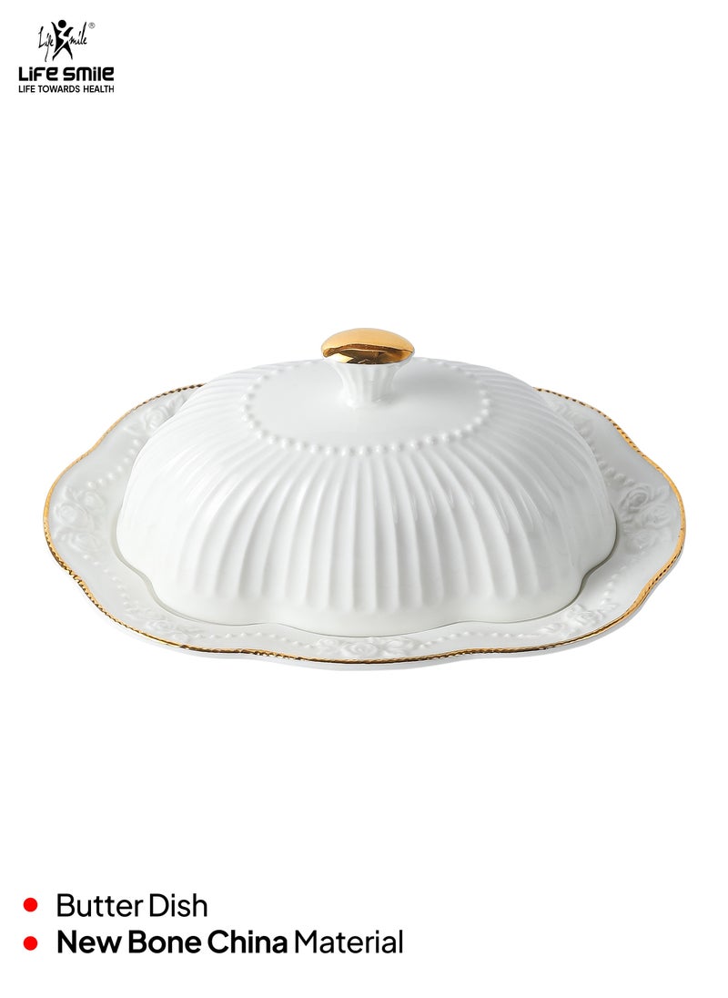 Life Smile LIFE SMILE Candy Bowl with Lid - Covered Sugar Bowl | Serving Dish and Food Storage Container, Perfect for Chocolate Jars, Home, Office, and Gift Use  - Image 2