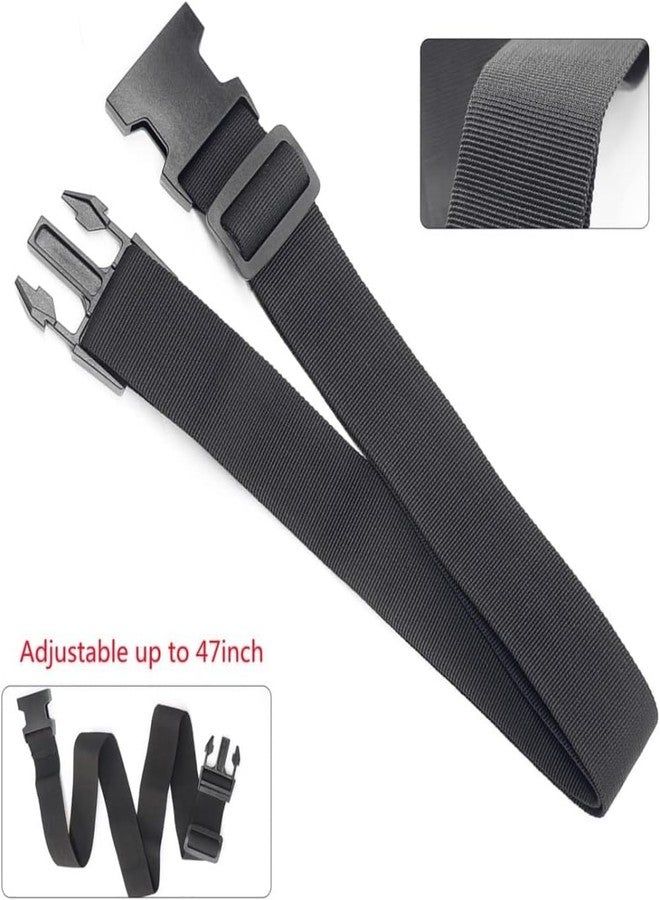 XIGSTA Pack of 2 Luggage Tie Down Straps, with Strength up to 600lbs 10 ft in Length with Adjustable Buckle Straps for Motorcycle, Trucks, Luggage etc (Black) - Image 2