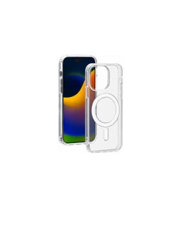 BIGBEN Bigben iPhone 15 Pro Max Case Transparent Hybrid MagSafe Compatible  - Image 1