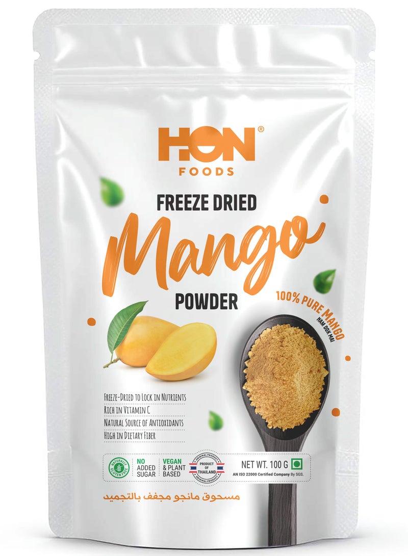HON Foods Freeze Dried Mango Powder 100gm - Image 1