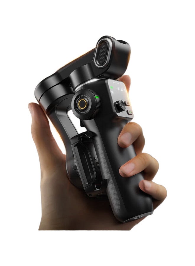 Okawa Aochuan [National Subsidy] V8 Smartphone Gimbal Stabilizer, Three-Axis Anti-Shake Handheld Shooting Video Vlog, Intelligent Follow Smartphone Photography Selfie Stick, Fully Automatic Follow-Up Tourism, White - Image 2