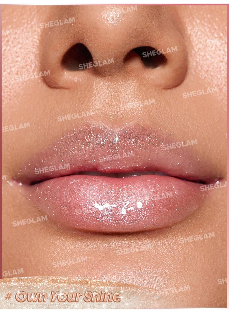 SHEGLAM Booster Shine Plumping Lip Gloss - Own Your Shine - Image 5