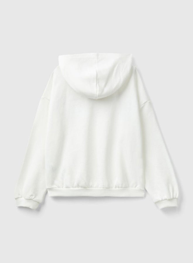 Girls Long Sleeve Hood Sweatshirt