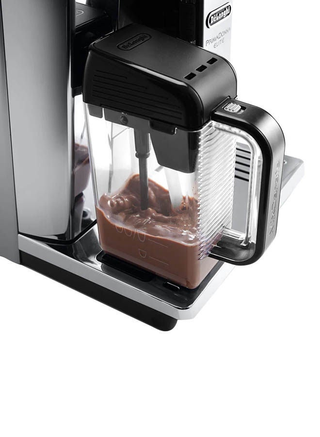 De'Longhi PrimaDonna Elite, 19 Bar, Built in Grinder, Automatic cleaning, 1 L 1450 W ECAM650.85.MS Silver - Image 4