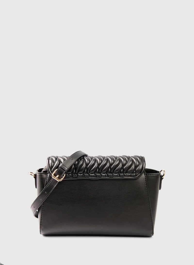 BEVERLY HILLS POLO CLUB Quilted Flap Crossbody Bag