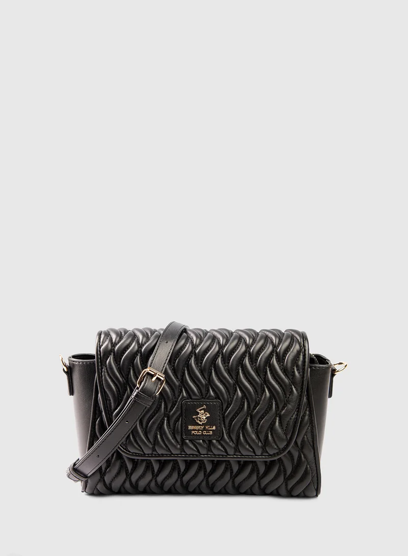 BEVERLY HILLS POLO CLUB Quilted Flap Crossbody Bag