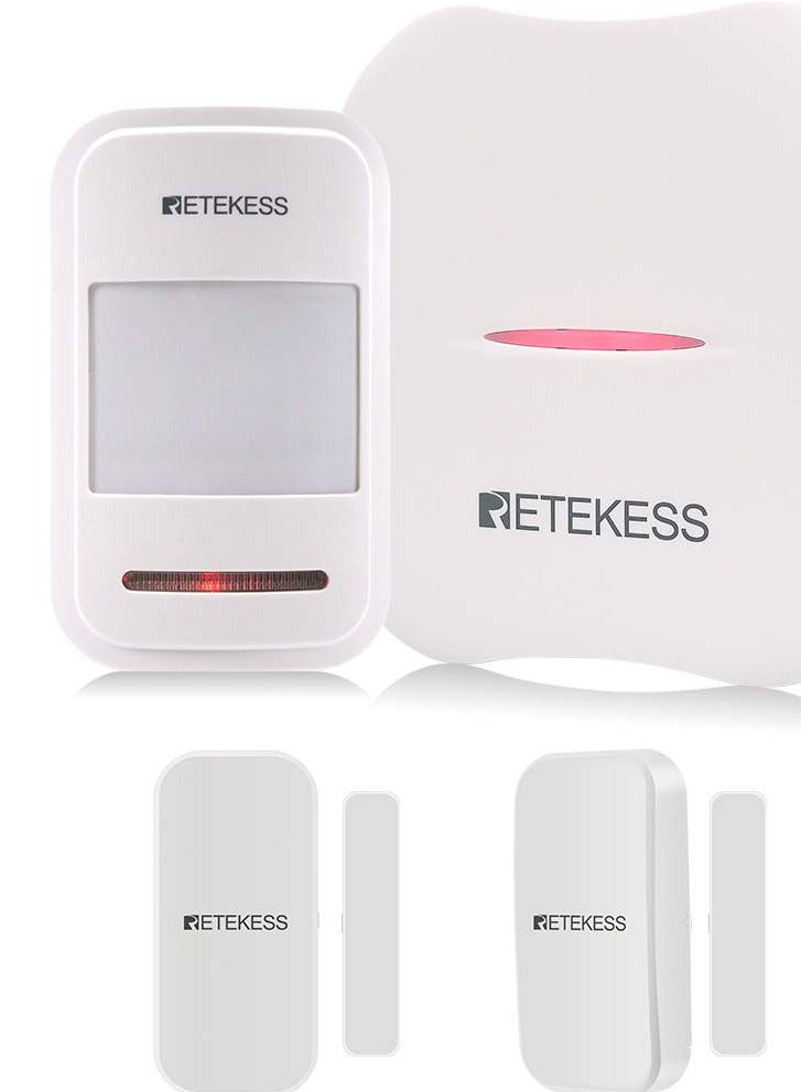 Retekess Wi-Fi home alarm system, infrared sensor to detect movement for home security. It contains 1 motion detector TH016 . Up to 23 detectors can be added to the control panel. - Image 4