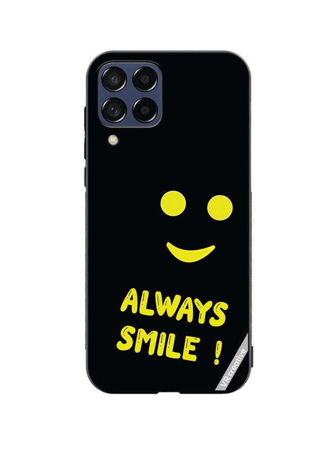 VR CREATIVE Protective Case Cover For Samsung Galaxy M33 Always Smile Design Multicolour - Image 1