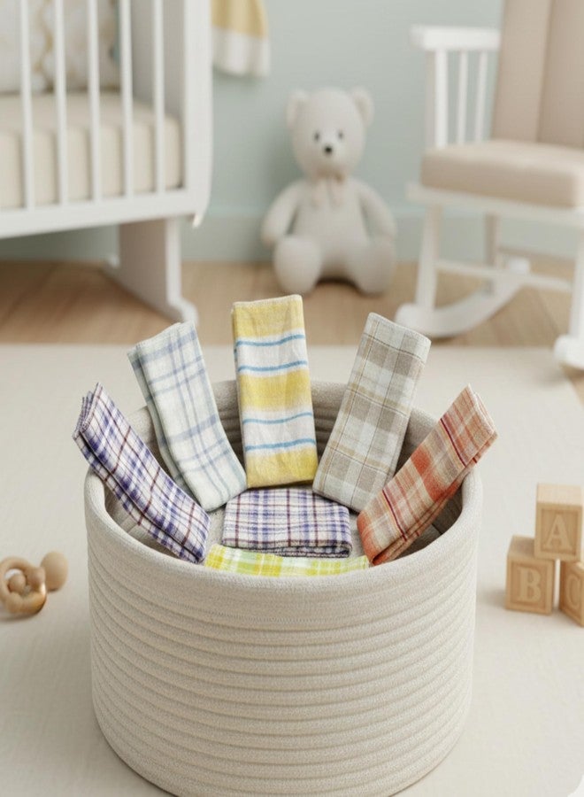 NEW COMERS Baby Washcloths, Cotton Muslin Double Layer, Animal Print Design, Super Soft Absorbent Face Towels, 25 x 25 cm, Pack of 6 (Wash Cloth_03) - Image 2