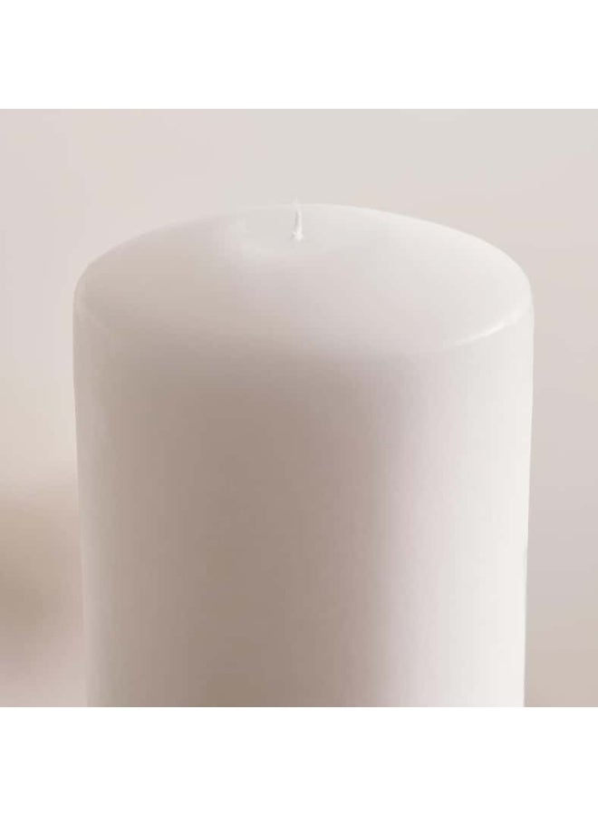 Unscented White 5 -Piece Candle Set White 6x8x6cm - Image 2