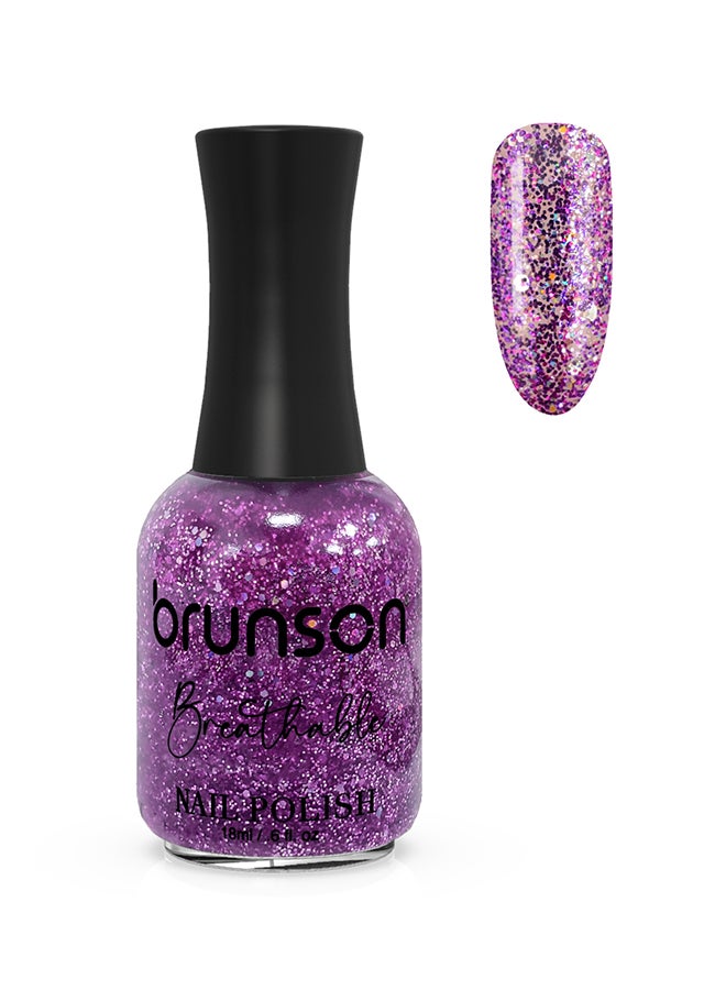 brunson طلاء أظافر قابل للتنفس طلاء أظافر حلال مناسب للوضوء سريع الجفاف نباتي طويل الأمد وسهل التقشير 18 مل BH377