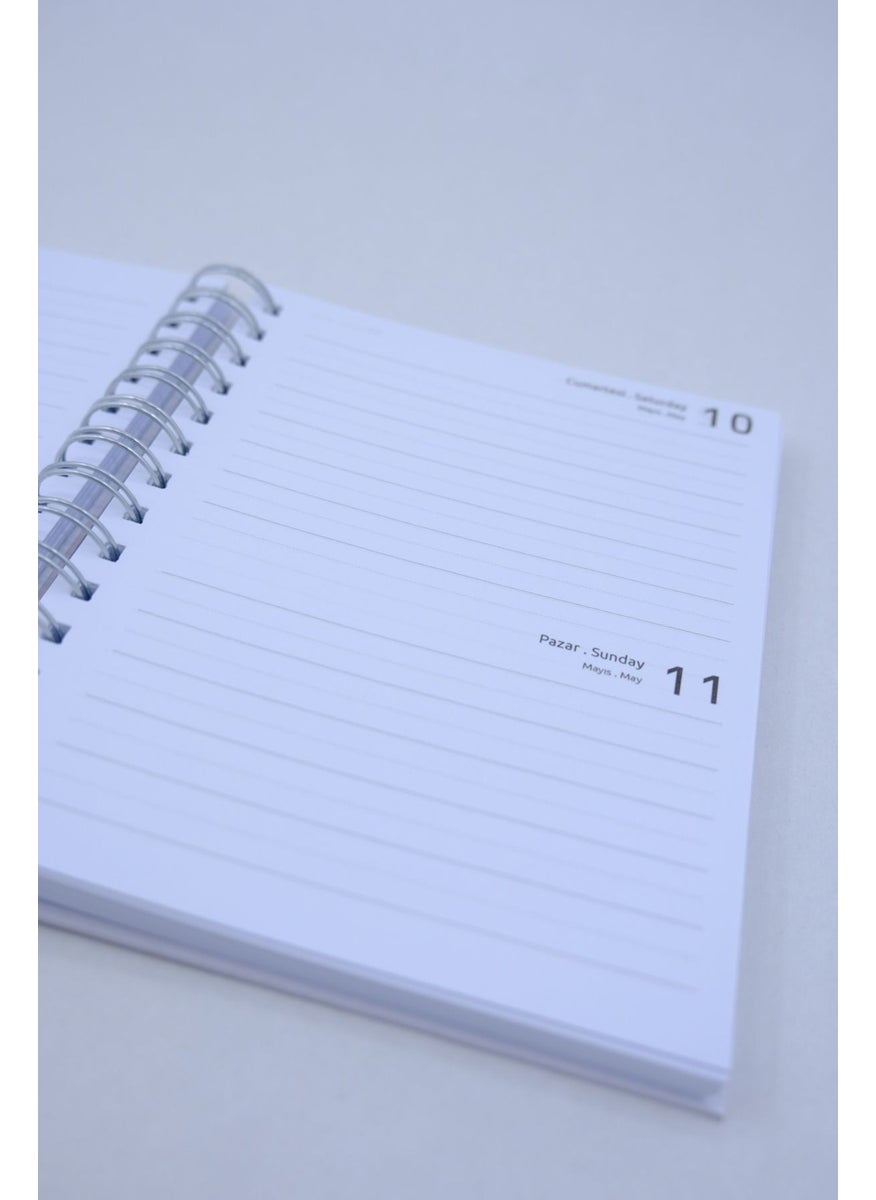 Tekno Trust - Restart 2025 Green Green Hard Cover Spiral Daily Date Diary - Image 1