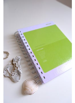 Restart 2025 Green Green Hard Cover Spiral Daily Date Diary