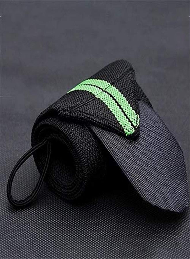 GymWar Wrist Support Band With Thumb Loop Strap For Men And Women (Green) - Image 4