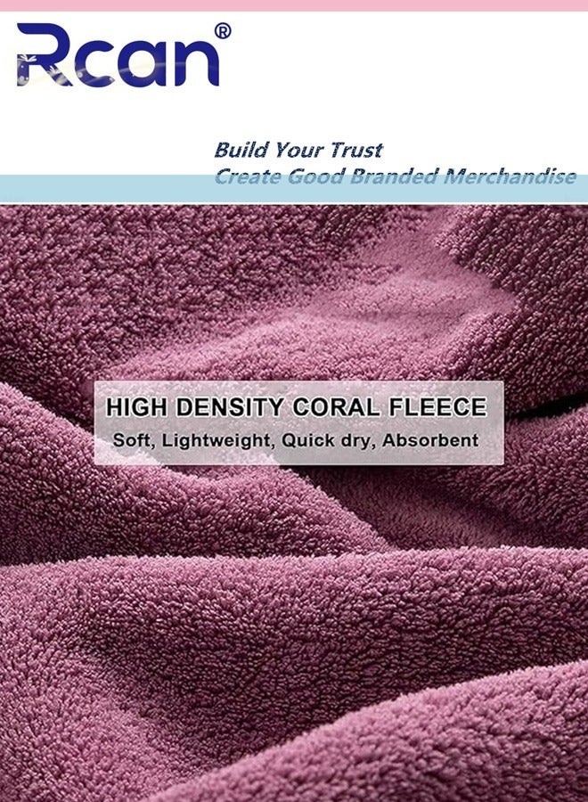 Rcan Off Shoulder Wearable Bath Towel Wrap Women Oversized Water Absorbent Bathroom Towel Bathing Shower Cover Up Tube Dress Beach Spa Gym Bathrobes Slip Dress 135 x 100 CM - Image 5