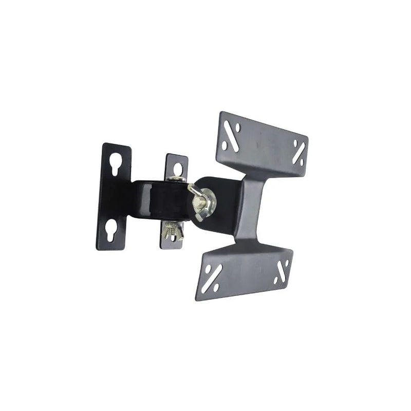 BEETEC Single Arm Swivel TV Wall Mount for 13-27 Inch Flat Panel TVs up to 10 kg/22 lbs and up to 100x100 VESA, Tilt Plate and Swivel Arm for Enhanced Viewing, Black - TF-10S - Image 1
