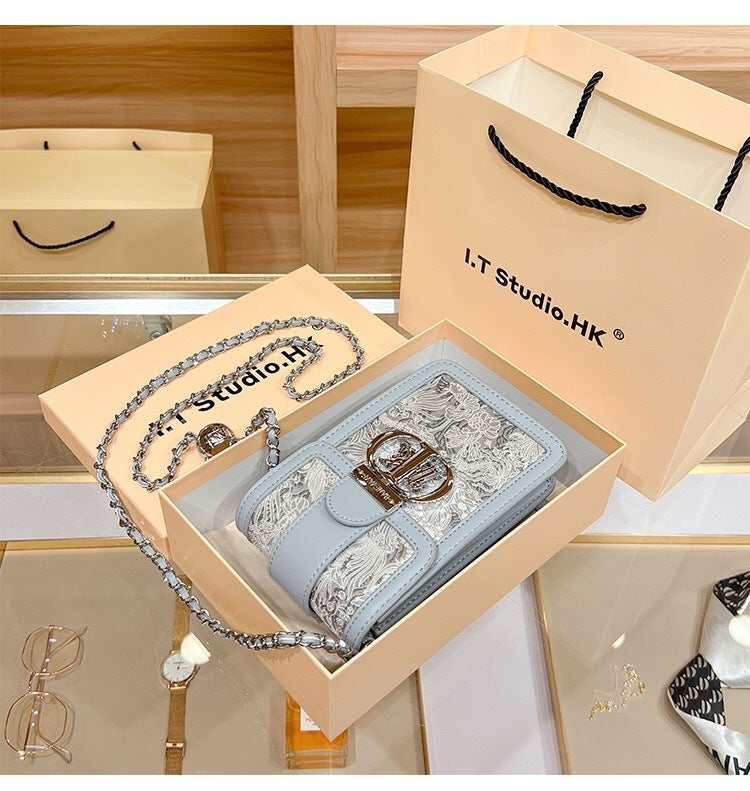 Korean Banni Princess 2024 High-End Accessible Luxury Mini Chain Mobile Phone Bag Women'S Shoulder Crossbody Bag - Image 1