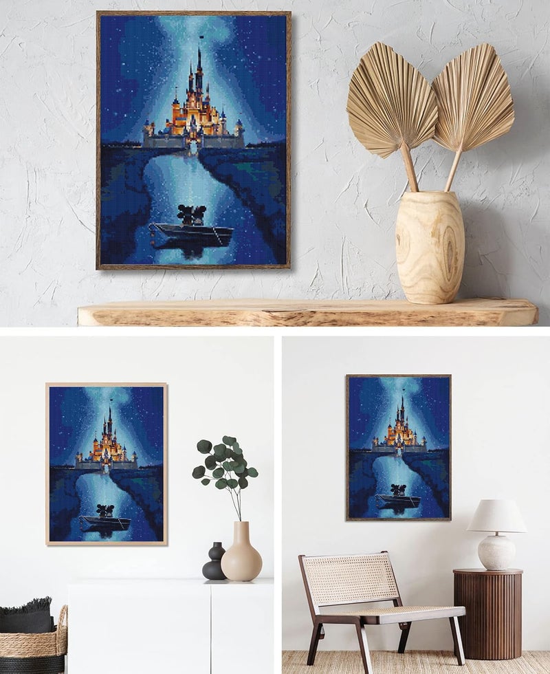 JAKI Diamond Painting Kits for Adults-Castle Diamond Art Kits for Adults,Gem Art Kits Pictures Arts Craft for Home Wall Decor (12x16inch) - Image 2