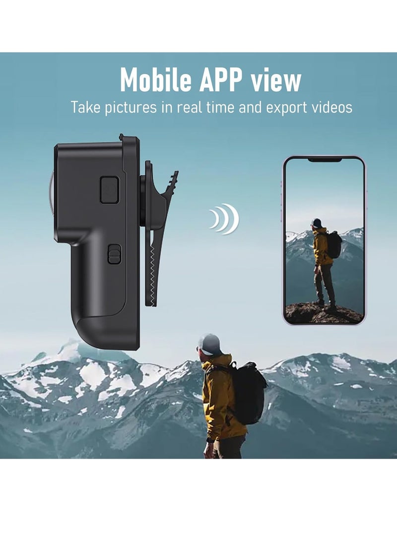 Generic Mini Body Clip Camera, Easy To Use Pocket Video Recorder Camera, Hd Ultra Wide Angle Wifi Sports Camera, Outdoor Cycling Thumb Camera With Loop Recording, (1pc)  - Image 3