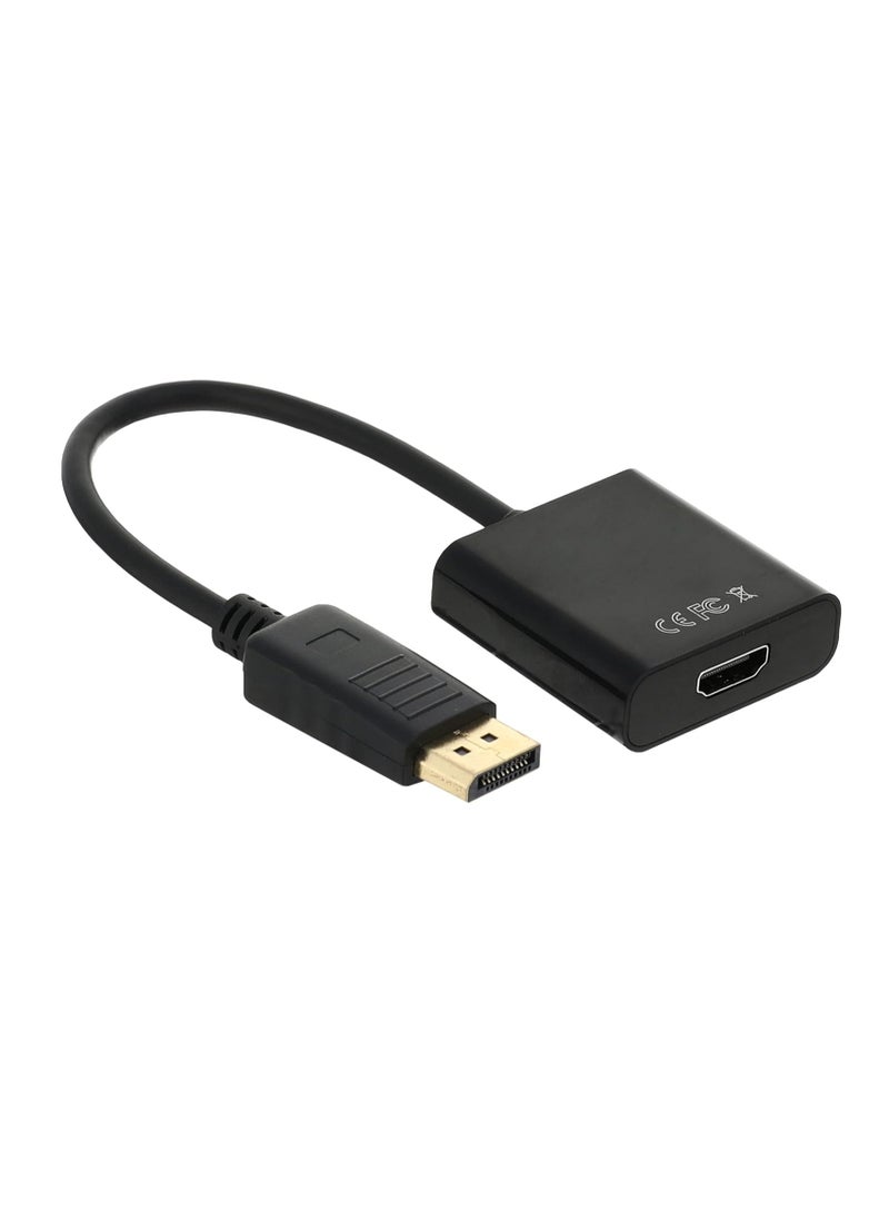 Generic - 1080p DP Display Port to VGA Adapter Cable V1192B_P Black - Image 1