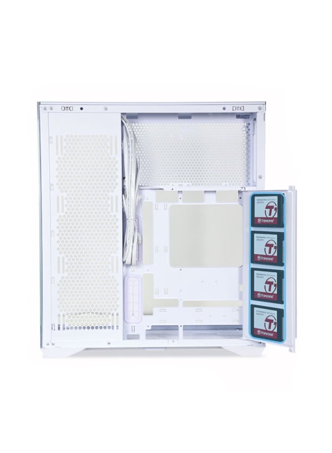 ثيرمو كيس بي سي احترافي آتاك AK06 زجاج مقوى ATX فل تاور مع 5 مراوح مقاس 140 ملم – لون أبيض - Image 2