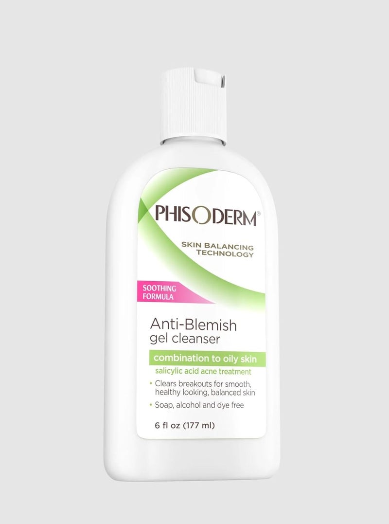 Phisoderm Anti-Blemish Gel Cleanser - 6 oz Salicylic Acid Acne Treatment for Clear Skin - Image 3