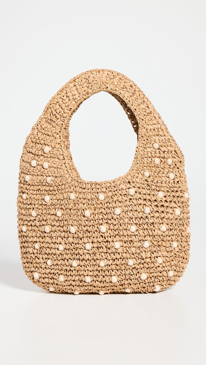 Made Well Madewell Women's Micro Straw Beaded Bag, Natural, One Size - Image 2