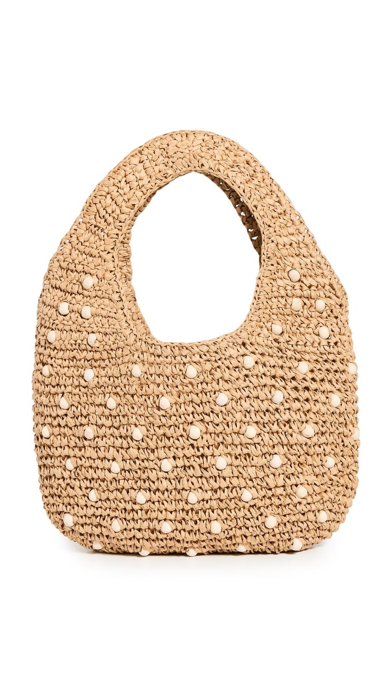 Made Well Madewell Women's Micro Straw Beaded Bag, Natural, One Size - Image 1