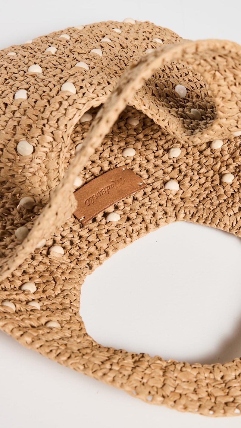 Made Well Madewell Women's Micro Straw Beaded Bag, Natural, One Size - Image 5