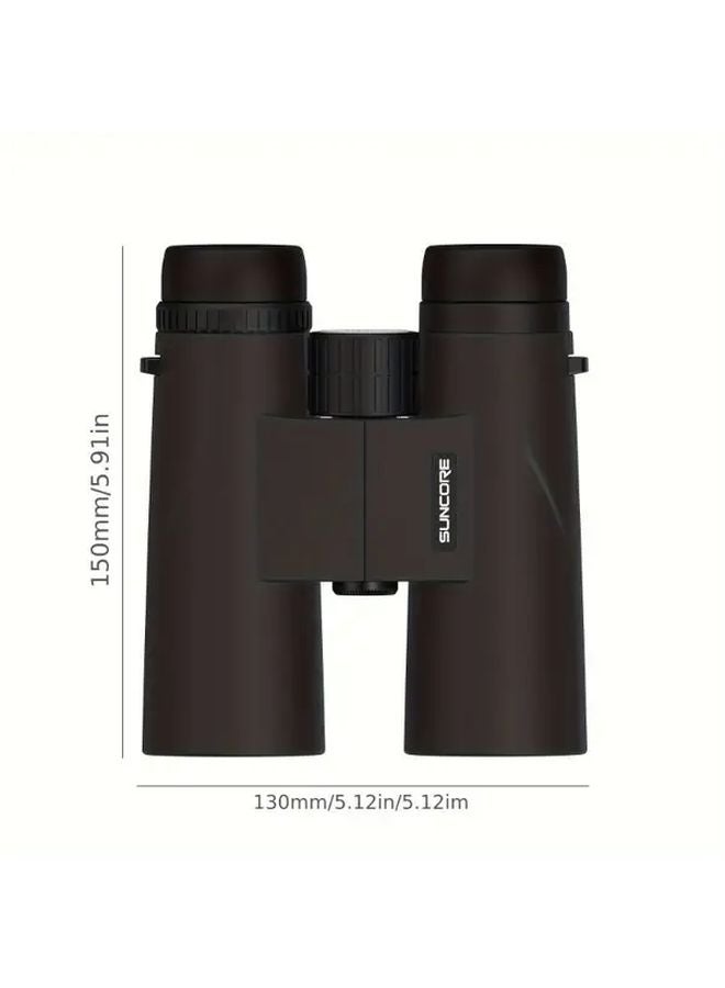 Green Suncore 10x42 HD Binoculars SMC Lens Rubber Armored Center Focus For Bird Watching Travel Outdoor Sports - Image 5
