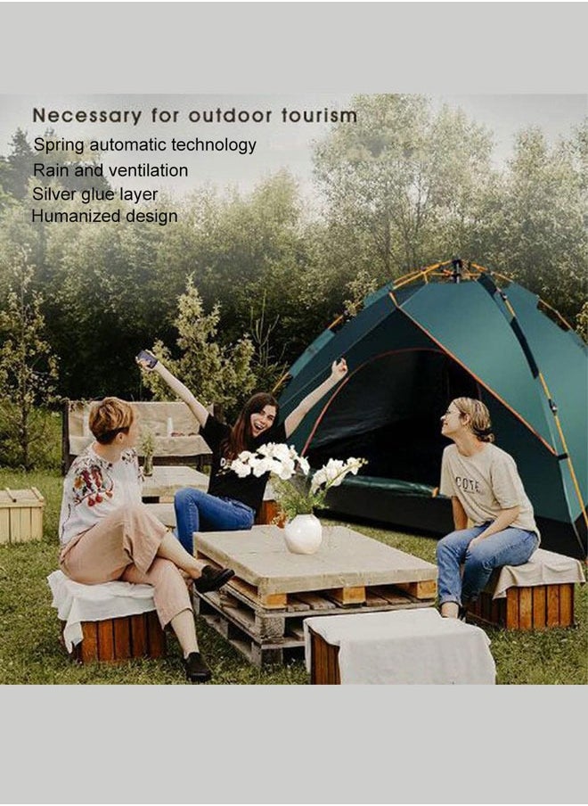WEMART Camping Tent, 5-8 Person Family Tent, Removable Canopy Stargazing Tent, Instant Easy Set up Tent with Carry Bag, Waterproof Windproof Pop Up Tent for Camping, Hiking and Mountaineering (Green)  - Image 2