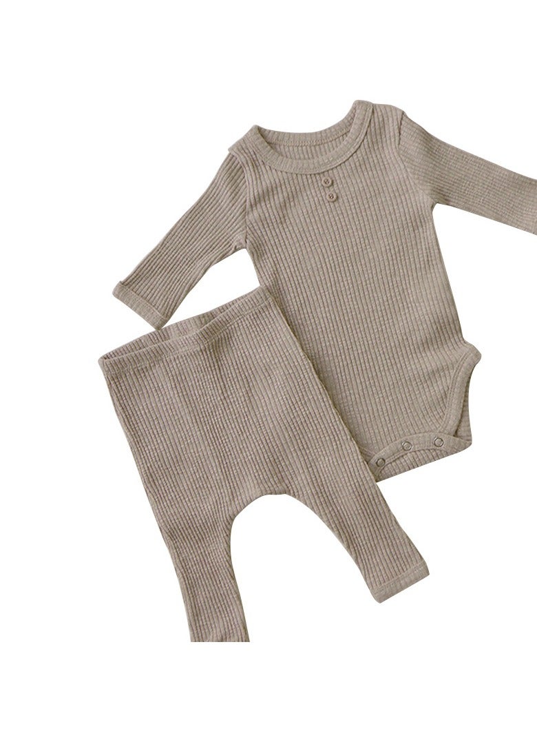 Baby Climbing Clothes Baby Onesie + Pants Set - Image 2