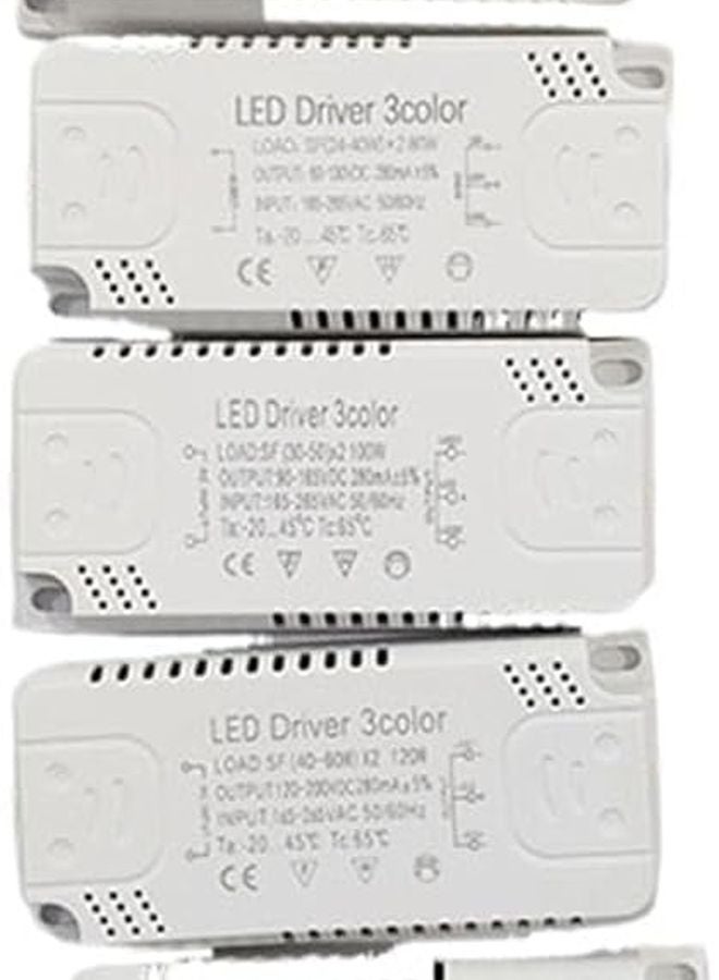 LED Driver Adapter 12W To 100W AC220V Non Isolating Transformer For LED Ceiling Light Size 170 265V Color 20 40 x2W 3pin - Image 1