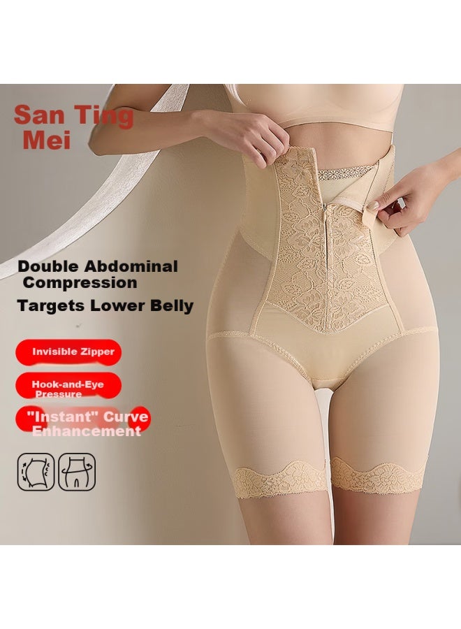 GRACEWELL Tingmei High-waist Zipper Lifting Tummy Control Postpartum Seamless Strong Shaping Slimming Body Shaping Waist Shaping Panties For Women - Image 1