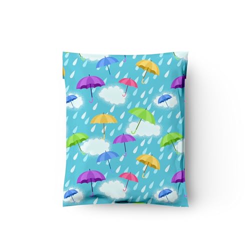 Pro Supply Global 10x13 (100) Spring Rain Umbrella Designer Poly Mailers Waterproof Self Sealing Tear Resistant Polymailers Shipping Envelopes Premium Printed Bags For Small Businesses - Image 5