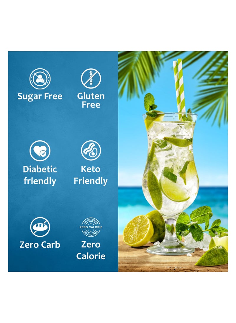 Syruvia Syruvia Sugar-Free Mojito Syrup - 0 Calorie - Premium Flavoring Syrup for Tea, Italian Sodas, Beverages, Desserts, Ice Cream, Cocktails & Mocktails - Kosher, Gluten Free - 750 ml With Pump  - Image 4