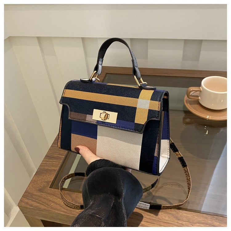 Colorful Prellis Bag Women'S 2024 Spring New Niche Design Handbag Retro High Color Value Crossbody Small Square Bag - Image 1