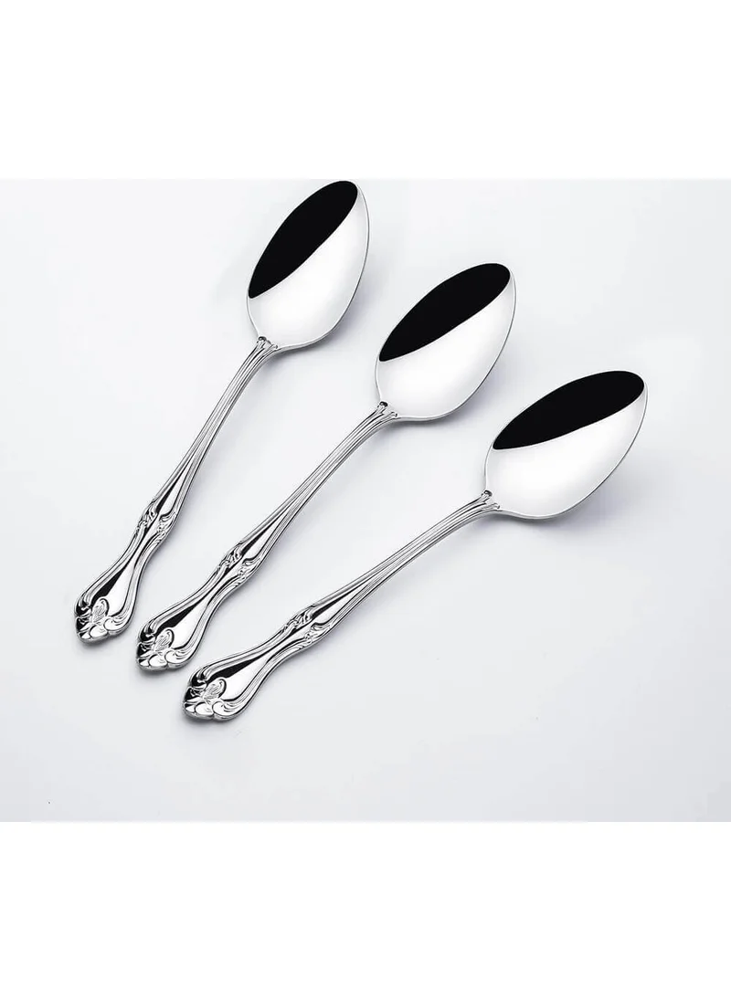 نهر Lalezar Plain 12 Piece Dessert Spoon Set